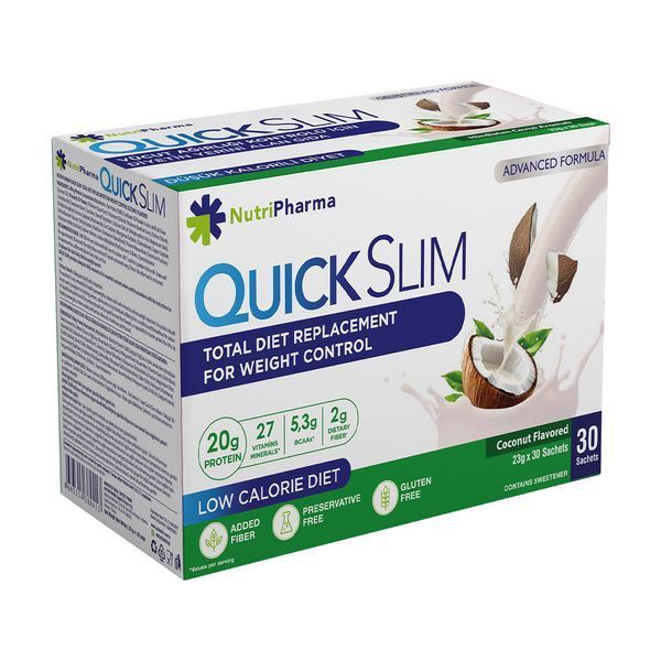 Коктейль Quick Slim Livesta "Стиглий кокос", 30 саше по 23 г 10772 фото