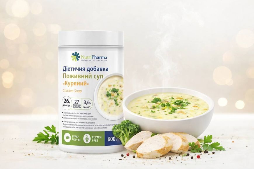 Диетическая добавка коктейль LIVESTA суп "Куриный" Nutripharma, 600 г 747474 фото