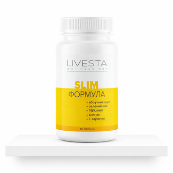 Пищевая добавка для стройной фигуры &laquo;Slim формула&raquo; LIVESTA, 60 таблеток 10887 фото