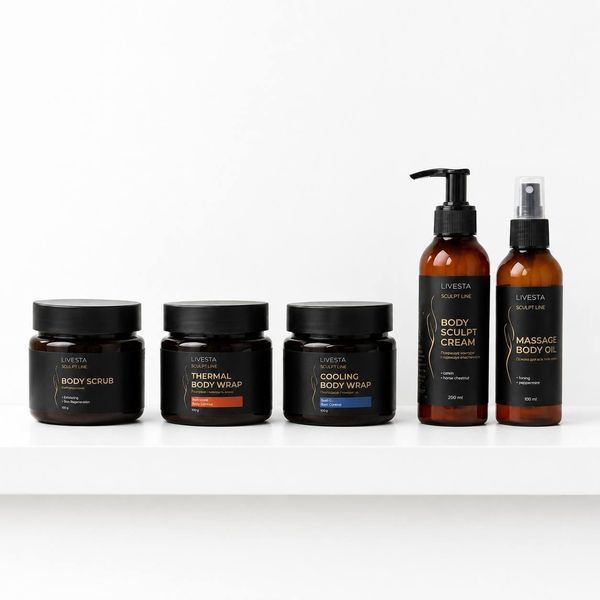 Антицеллюлитный скраб для тела Sculpt Line LIVESTA, 450 г 51515 фото