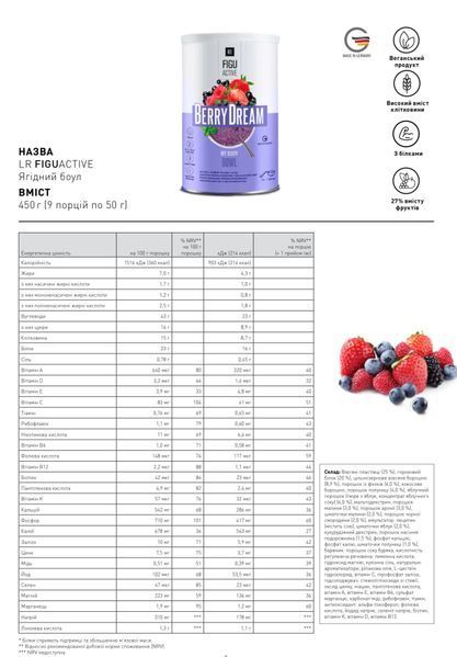 Коктейль Figuactive LR со вкусом Ягодный боул 9875255 фото