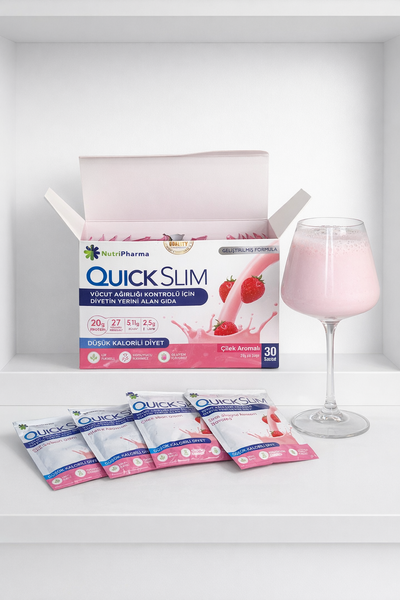 Коктейль Livesta Quick Slim "Полуниця з вершками", 30 саше по 23 г 10488 фото